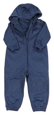 Tmavomodrá softshellová kombinéza s kotvou a kapucí Lupilu