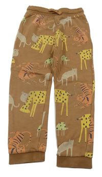 Hnědé tepláky se zvířaty George