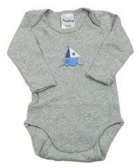 Šedé melírované body s loďkou Impidimpi