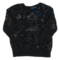 Černá mikina s obrázky George