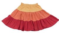 Oranžovo-jahodovo-malinová bavlněná sukně Jako-o