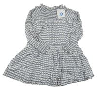 Nové - Světlemodré vzorované lehké šaty Mayoral