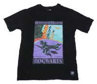 Černé tričko s potiskem - Harry Potter M&S