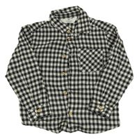 Černo-bílá kostkovaná košile H&M