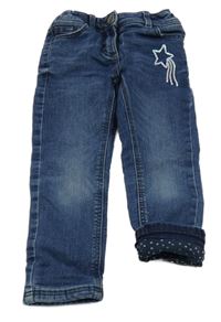 Tmavomodré podšité skinny rifle s kometou C&A