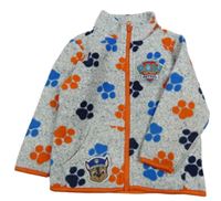 Šedá fleecová propínací mikina s Tlapkovou patrolou F&F