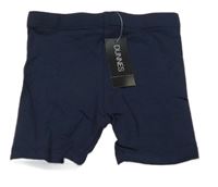 Nové - tmavomodré elastické kraťasy dunnes 