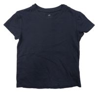 Tmavomodré tričko H&M