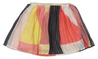 Barevná šifonová plisovaná sukně H&M