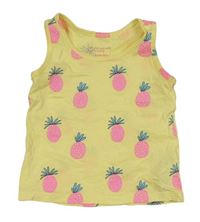Žlutý top s ananasy Primark