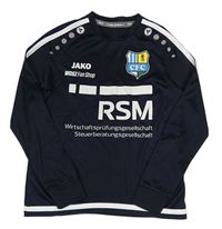 Tmavomodré sportovní triko s nápisy Jako