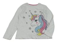 Bílé triko s jednorožcem Primark