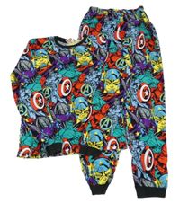 Barevné fleecové pyžamo se superhrdiny Marvel