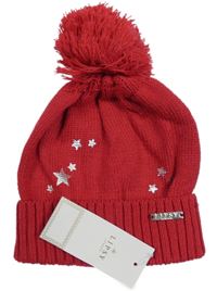 Nové - Jahodová čepice s hvězdami a bambulí Lipsy London