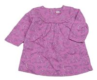 Fialové teplákové šaty s diny Jojo Maman Bébé