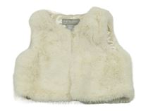 Smetanová kožešinová podšitá vesta Primark