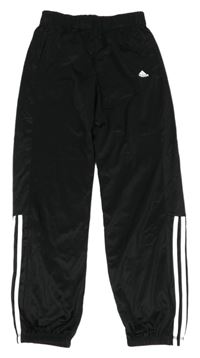 Černo-bílé sportovní tepláky s logem Adidas