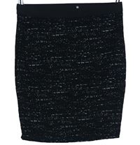 Dámská černá melírovaná pouzdrová sukně Sparkle&Fade 