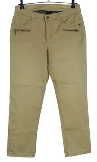 Dámské béžové skinny elastické kalhoty Best Connections