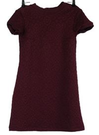 Dámské vínové vzorované šaty Ooodji 