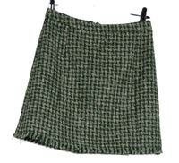 Dámská zeleno-bílá vzorovaná pletená sukně Pimkie 