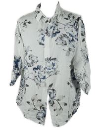 Dámská bílá květovaná halenka 