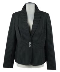 Dámské černé proužkované sako Dorothy Perkins