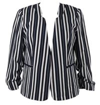 Dámský tmavomodro-bílo-růžový pruhovaný sakový cardigán Only 