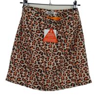 Nové - Dámská růžovo-černo-červená vzorovaná sukně Unique21