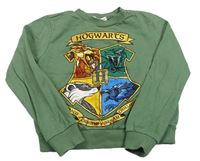 Khaki crop mikina s potiskem Harry Potter Sinsay
