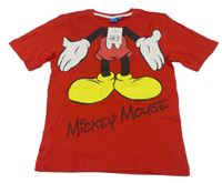 Červené tričko s Mickeym Mousem Disney