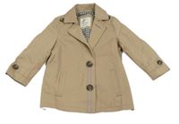 Béžový plátěný podzimní kabát River Island 
