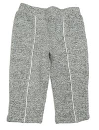 Černo-bílé melírované pletené tepláky zn. River Island