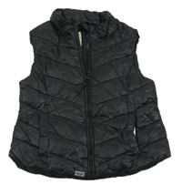 Černá šusťáková zateplená vesta Next