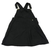 Černé riflové laclové šaty 