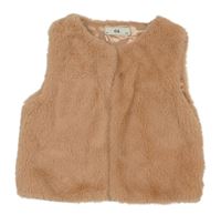 Růžová kožešinová podšitá vesta C&A