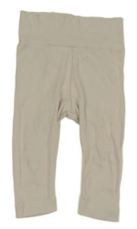 Smetanové bavlněné kalhoty H&M