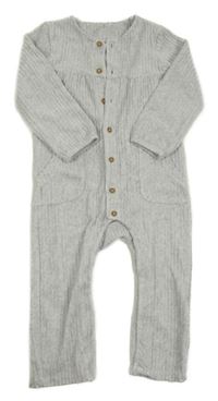 Šedý žebrovaný overal M&S