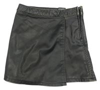Černá koženková sukně H&M