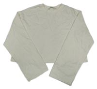 Bílá crop mikina H&M