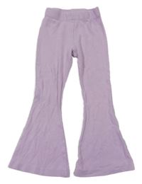 Lila žebrované flare legíny dunnes