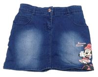 Tmavomodrá riflová sukně s Minnie Disney