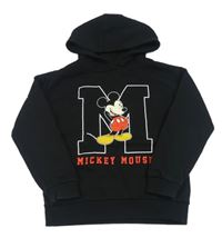 Černá mikina s Mickeym a kapucí Disney