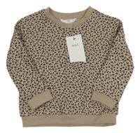 Nové - Světlehnědo-černá vzorovaná mikina M&S