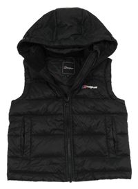 Tmavomodrá šusťáková zateplená vesta s kapucí Berghaus