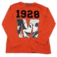 Červená mikina s Mickeym Disney