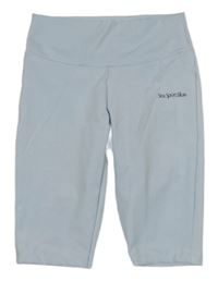 Světlemodré sportovní elastické kraťasy s nápisem Zara