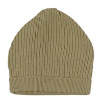 Béžová žebrovaná čepice George