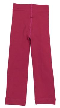 Růžové silonové punčochové legíny 