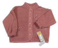 Nové - Starorůžová huňatá bunda Dunnes